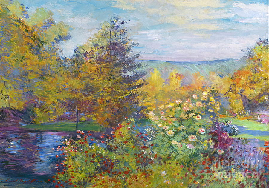 Monet In The Park Painting by David Lloyd Glover