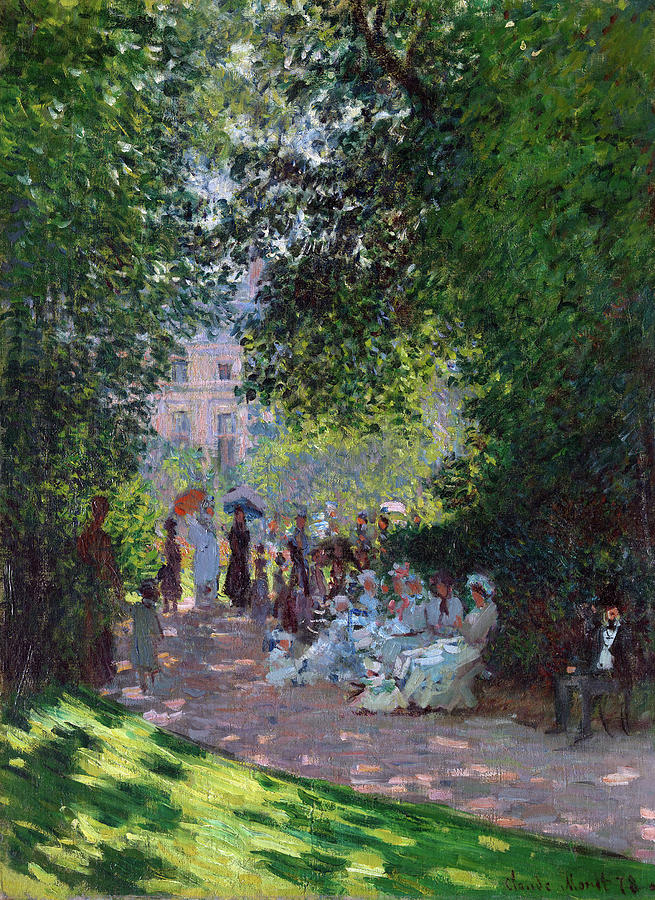The Parc Monceau, 1878 #2 Painting by Claude Monet