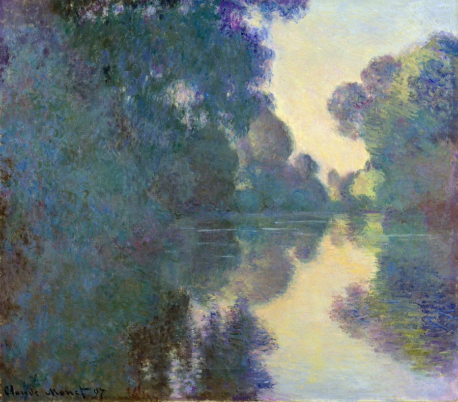 Claude Monet Painting - Morning on the Seine near Giverny, 1897 #2 by Claude Monet