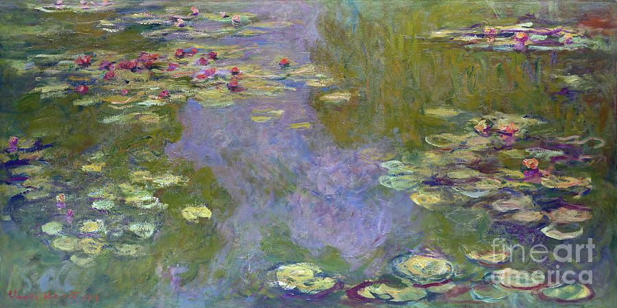 Water Lilies 1919 By Monet Painting By Claude Monet