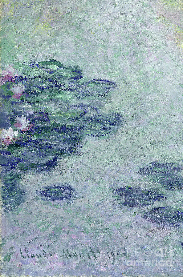 Monet Waterlilies 1906 Detail Painting by Claude Monet - Fine Art America