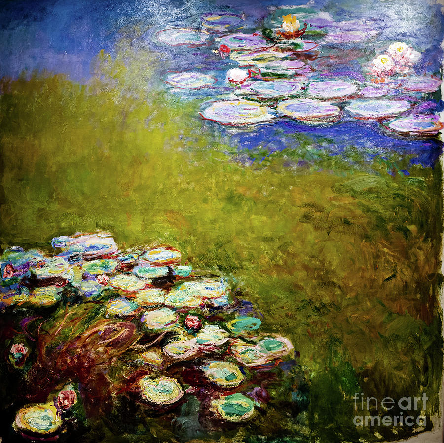 Monet Waterlilies 1917 Painting by Claude Monet