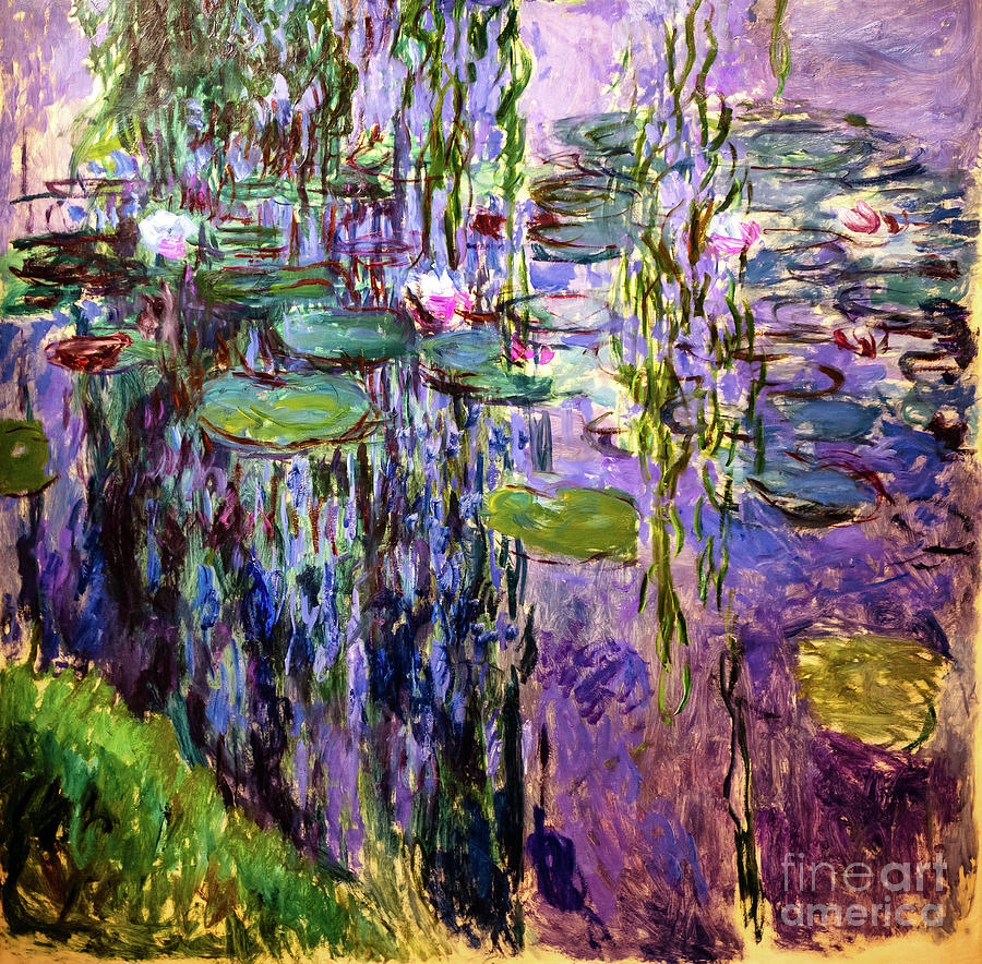 Monet Waterlilies 1919 Painting by Claude Monet