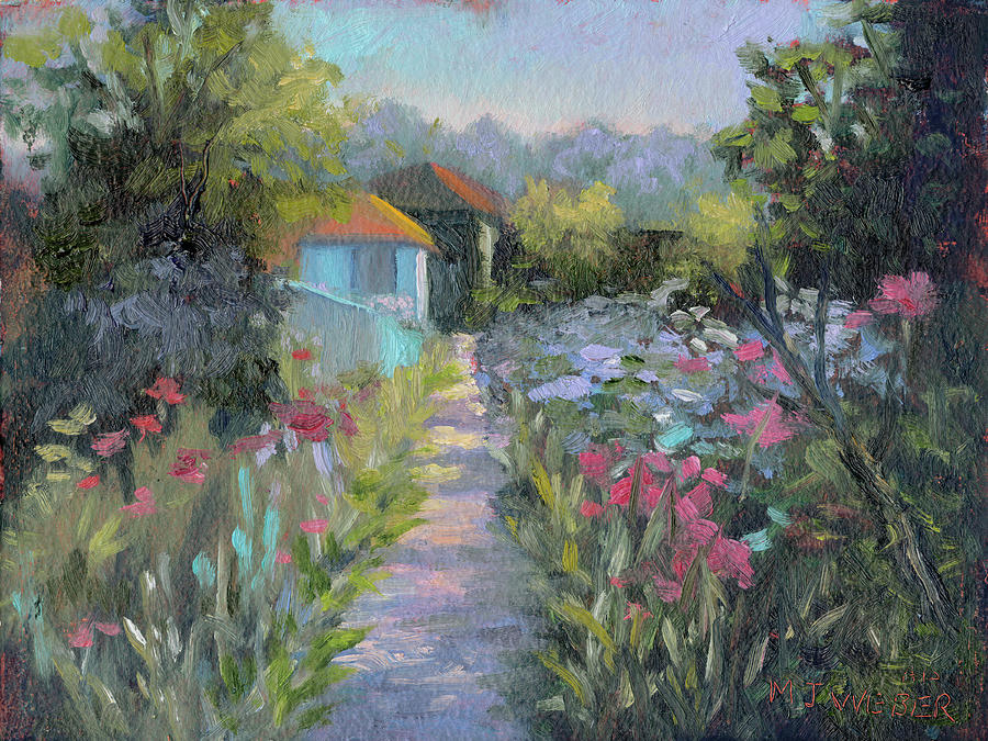 Claude Monet Painting - Monets Garden V by Mary Jean Weber