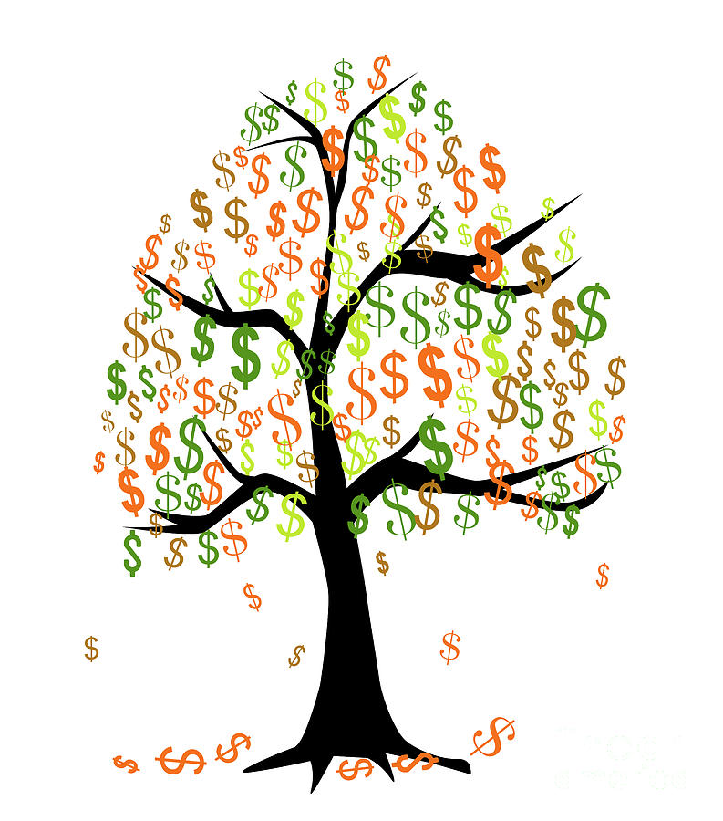 Money Tree Digital Art by Bigalbaloo Stock - Pixels