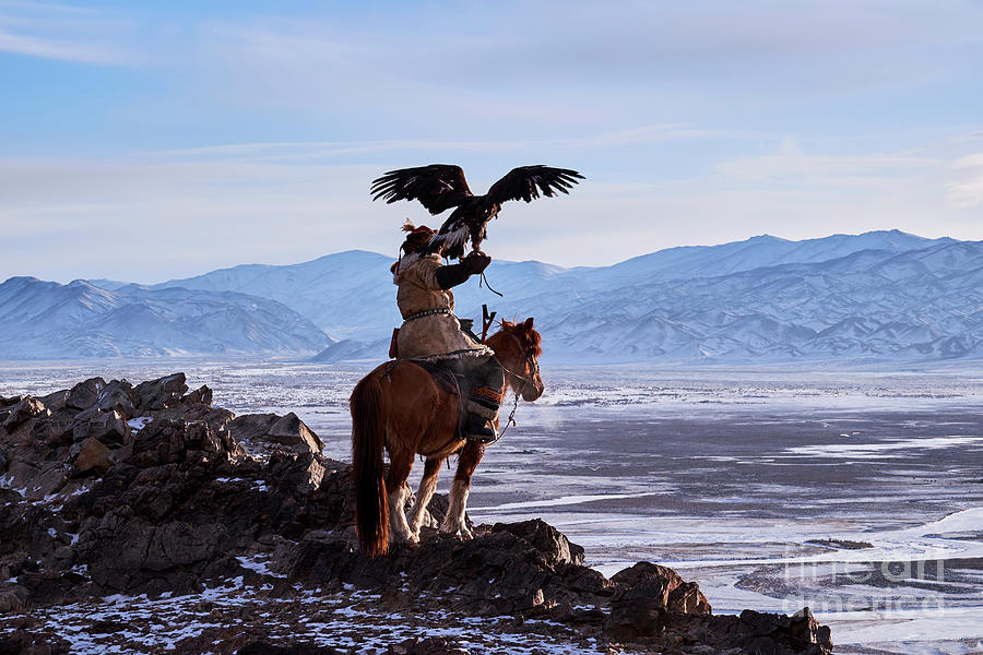 Mongolia, Bayan-olgii, Eagle Hunter Photograph by Tuul & Bruno Morandi
