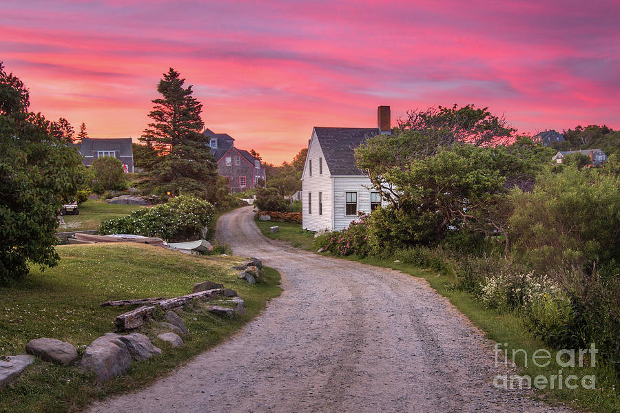 Summer Photograph - Monhegan Island Maine by Benjamin Williamson