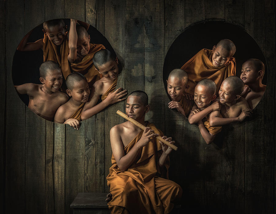 Music Photograph - Monk Monastery by Fira Mikael
