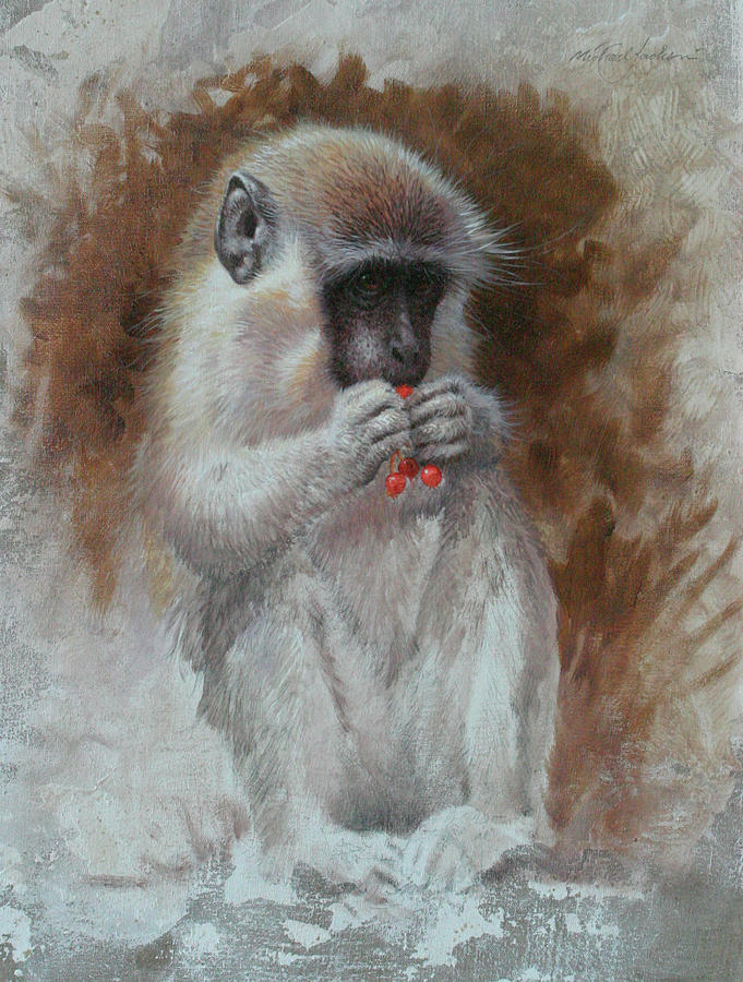 Animal Painting - Monkey 3 by Michael Jackson