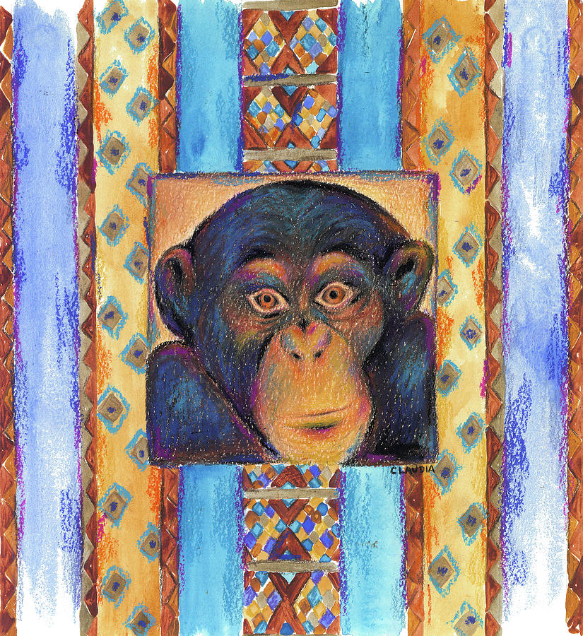 Monkey Painting - Monkey by Claudia Interrante