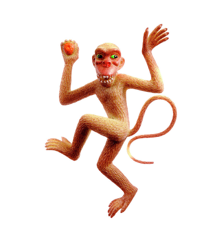 Jungle Drawing - Monkey Dancing by CSA Images