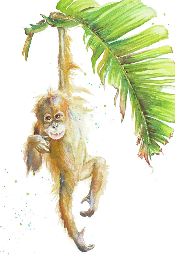 Monkey Painting - Monkeys In The Jungle I by Patricia Pinto