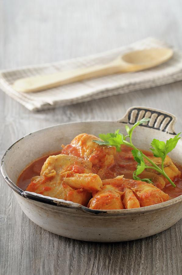 Monkfish In Tomato Sauce Photograph by Jean-christophe Riou