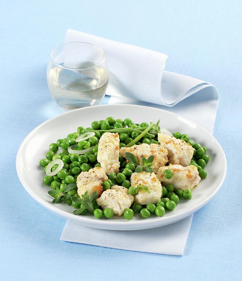 Monkfish With Baby Peas Photograph by Franco Pizzochero