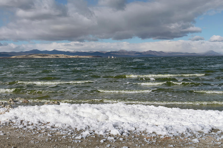 Mono Lake Stormy Winter Photograph by Kathleen Bishop