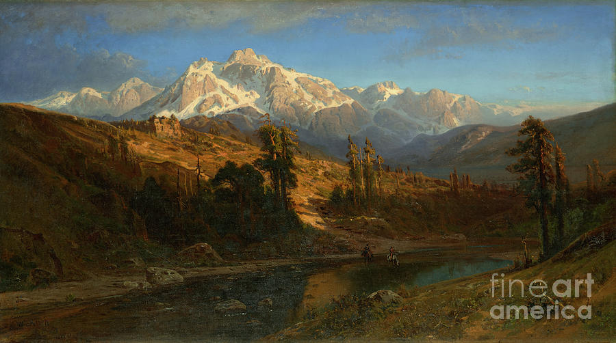Mono Pass, Sierra Nevada Mountains, California, 1877 Painting by William Keith