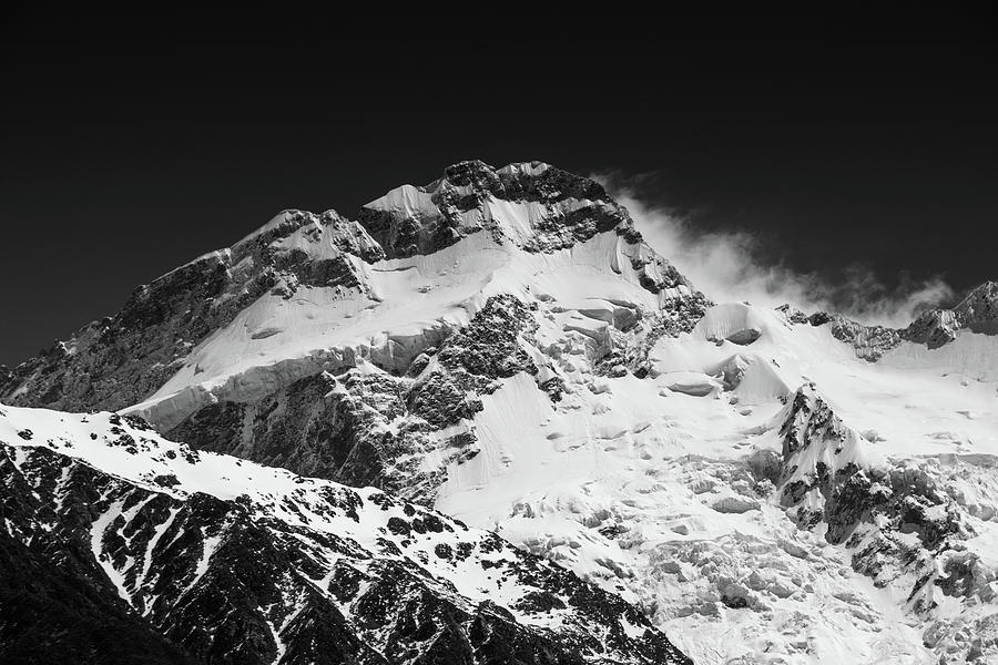 Monochrome Mount Sefton Photograph by Mark Hunter