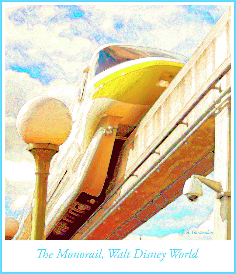 Monorail, Walt Disney World Photograph by A Macarthur Gurmankin
