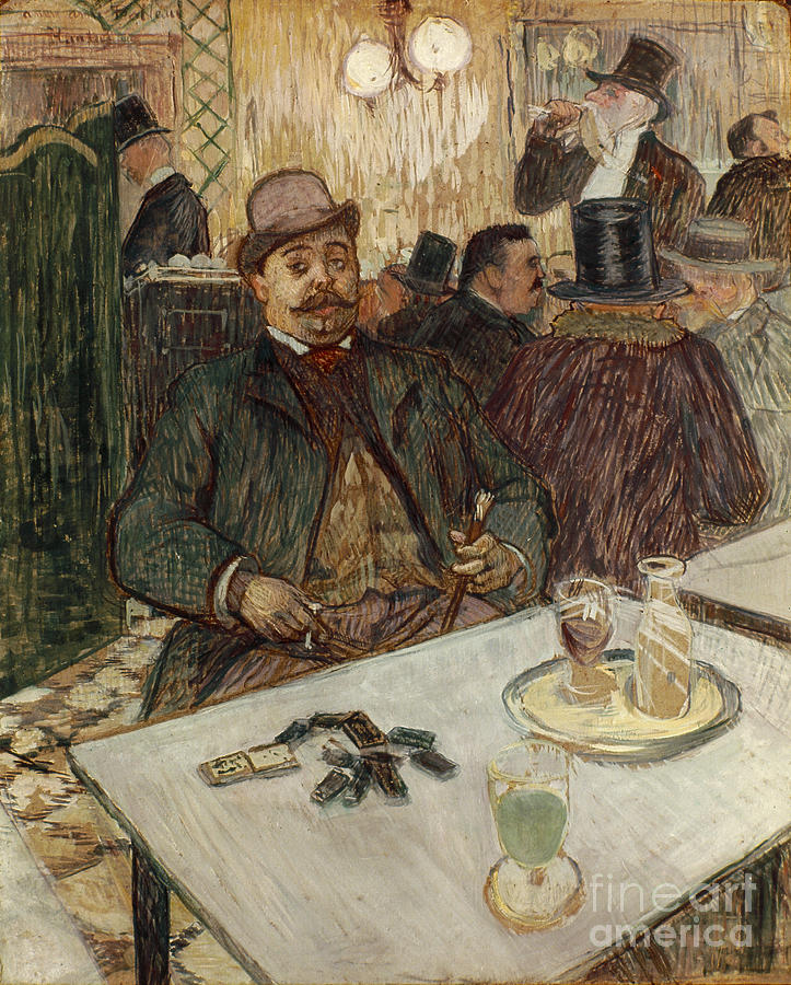Monsieur Boileau in a Cafe Photograph by Toulouse-lautrec