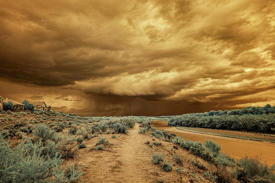 Monsoon Clouds Over the Rio Grande Photograph by Michael McKenney