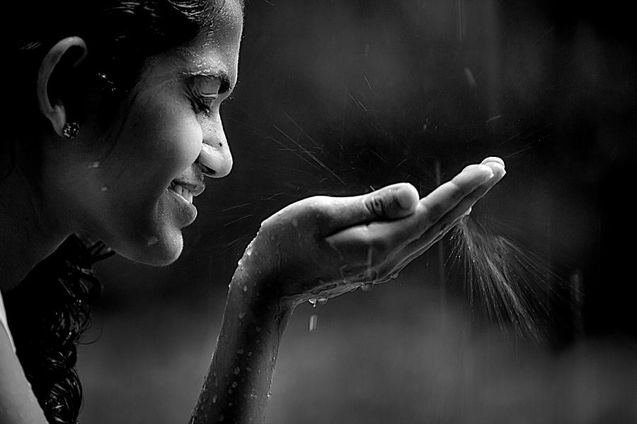 People Photograph - Monsoon by Rani George