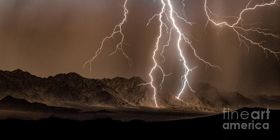 Monsoonal Lightning Photograph by Lisa Manifold