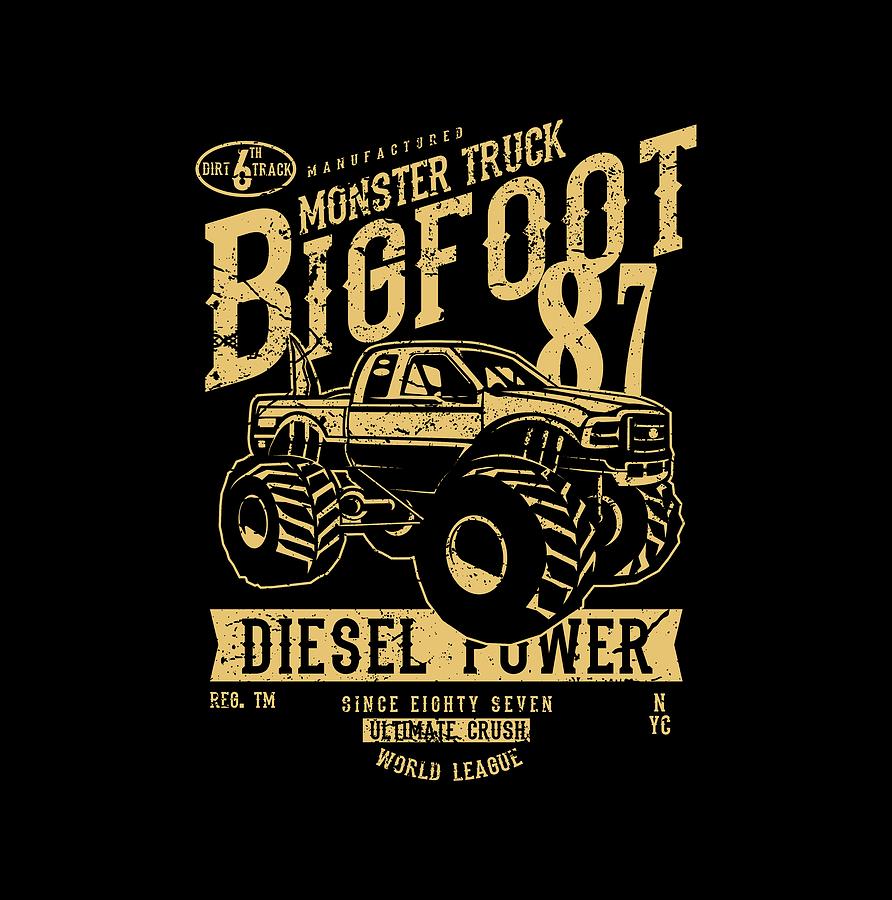 Monster truck Digital Art by Long Shot