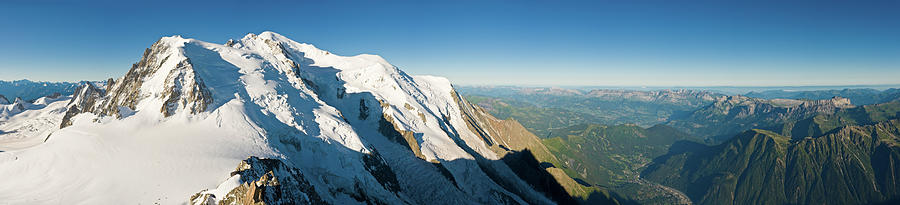 Mont Blanc Jura Alps Panoramic Vista Photograph by Fotovoyager