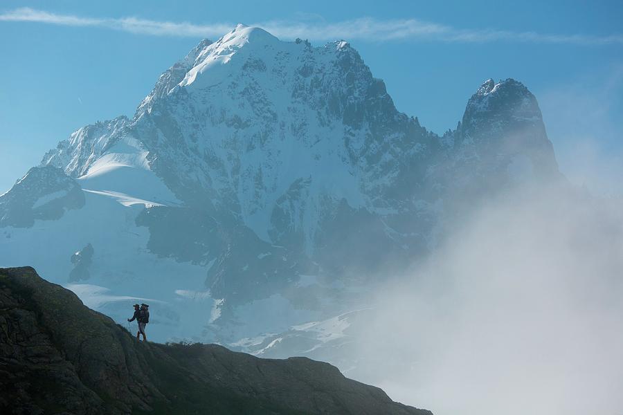 Mont Blanc Mountain Digital Art by Alfonso Della Corte