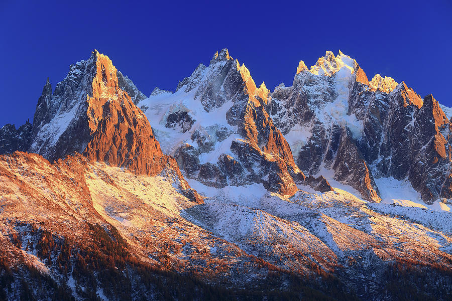 Mont Blanc Mountain Range In France Digital Art by Davide Carlo ...
