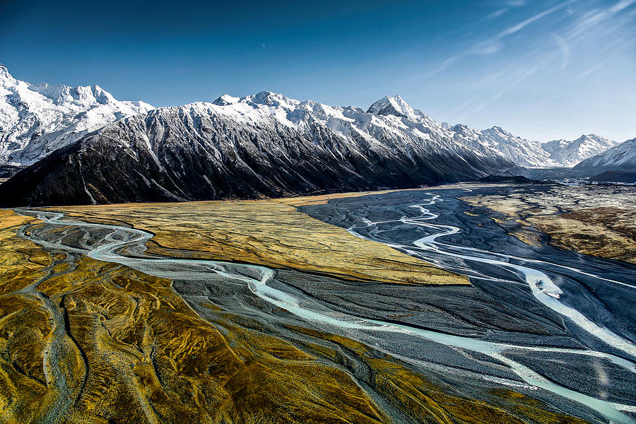 Mont Cook Range And Hooker Valley Photograph by Tristan Shu