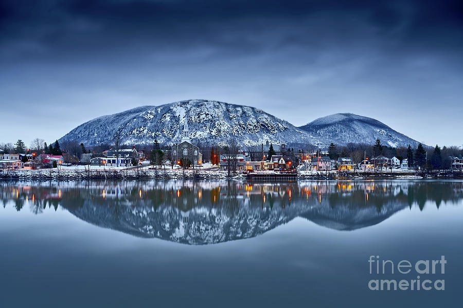 Mont-Saint-Hilaire, Quebec, Canada, Winter scene Photograph by Laurent Lucuix