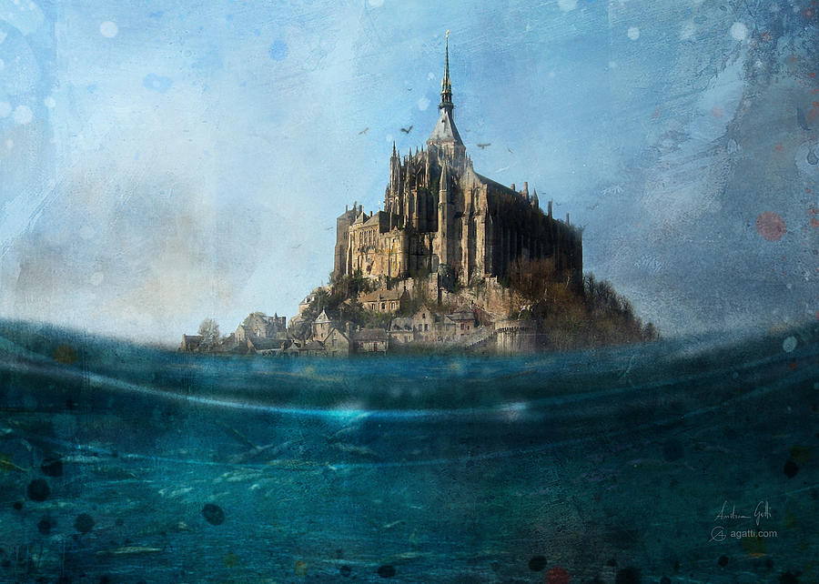 Mont Saint Michel 2019 Digital Art by Andrea Gatti