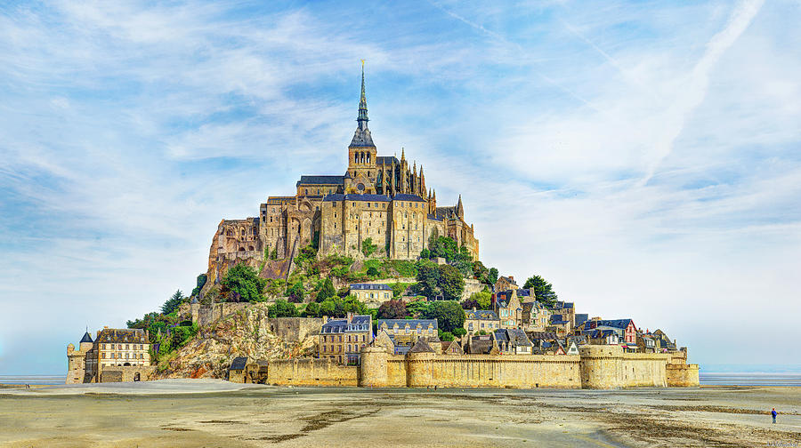 Mont Saint Michel at low tide Photograph by Weston Westmoreland