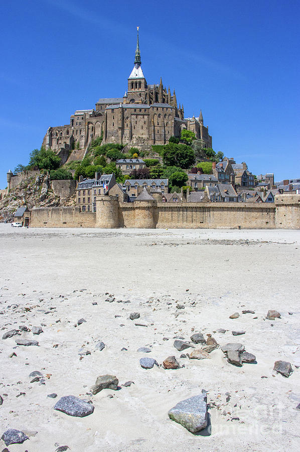 Architecture Photograph - Mont Saint-michel, Benedictine Monastery, Normandy, France 2021 by 