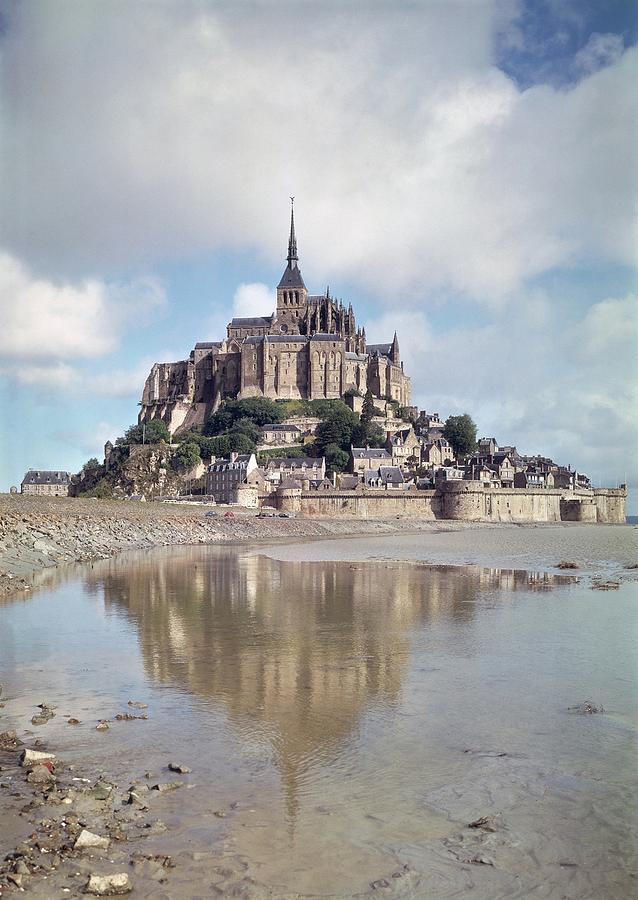 Romanesque Photograph - Mont Saint-michel by French School