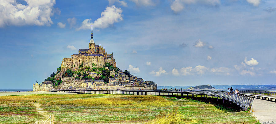 Mont Saint Michel from afar Photograph by Weston Westmoreland