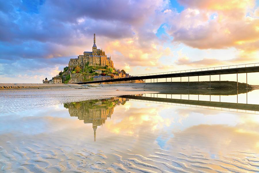 Mont Saint-michel In Normandy Digital Art by Francesco Carovillano