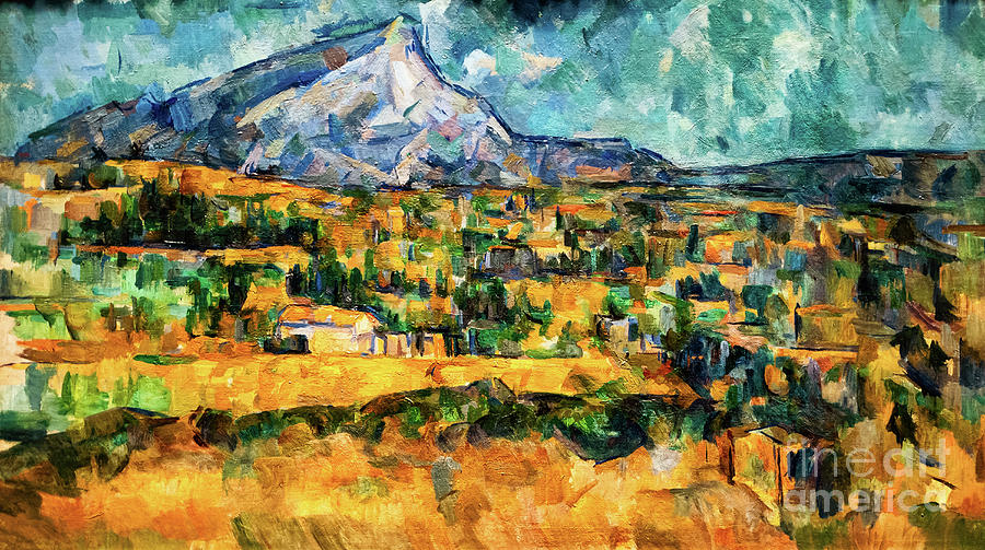 Mont Sainte Victoire by Paul Cezanne Painting by Paul Cezanne