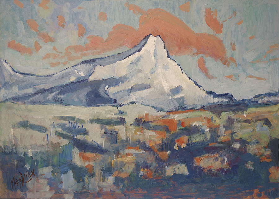Montagne Sainte Victoire Painting by Nop Briex