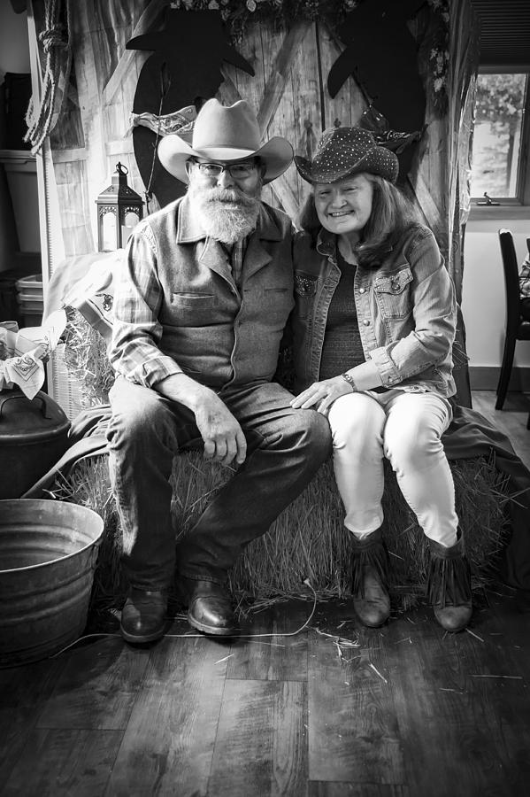 Portrait Photograph - Montana Cowboy by Ken Aaron