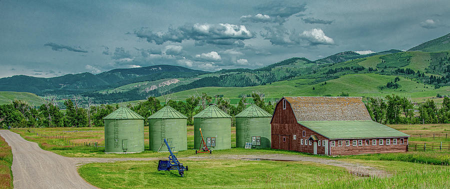Montana Farm Lands Photograph by Marcy Wielfaert