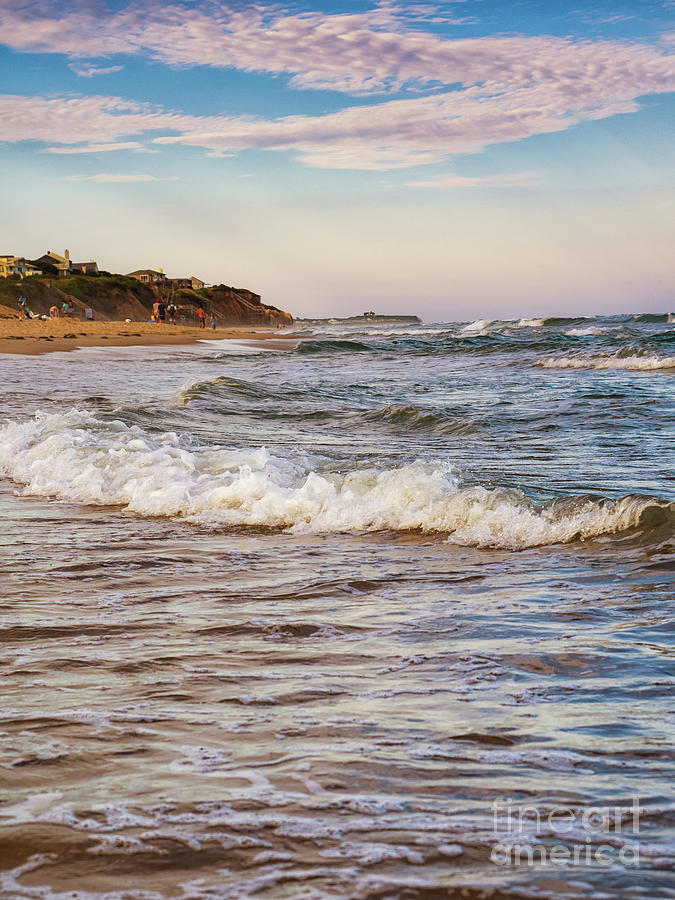 Montauk Beach Waves at Sunset Photograph by Alissa Beth Photography