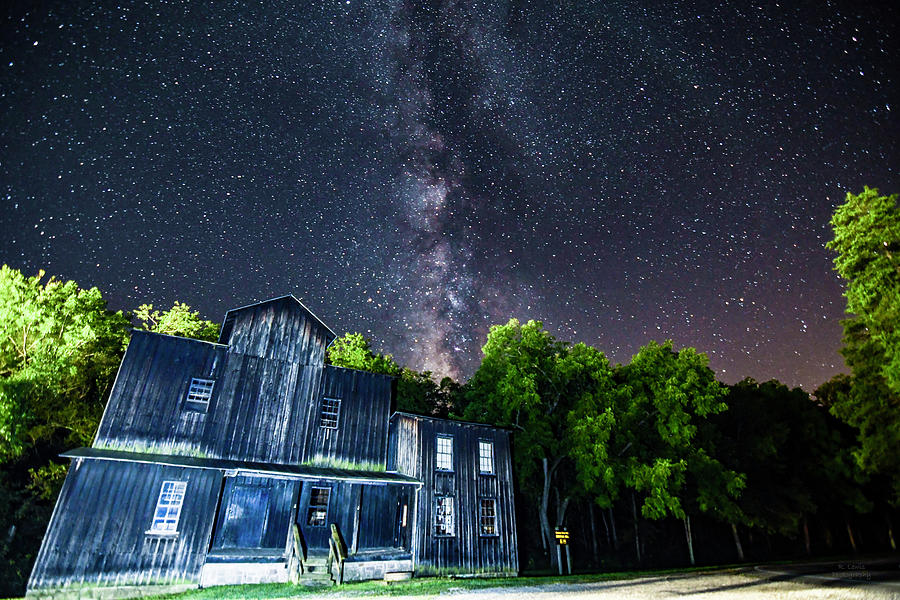 Montauk Mill under the Milkyway Photograph by Ron Lewis - Fine Art America