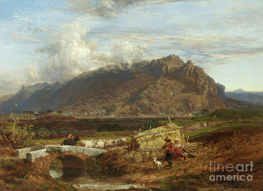 Monte Soracte In Roman Campagna, 1863 Painting by Frederick Lee Bridell ...