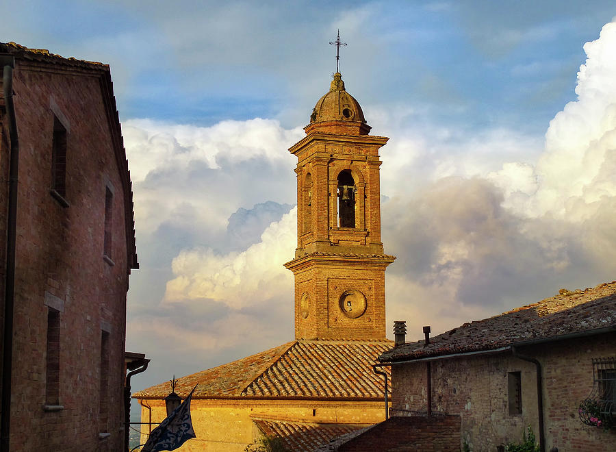Montepulciano Bell Tower Photograph by Norma Brandsberg