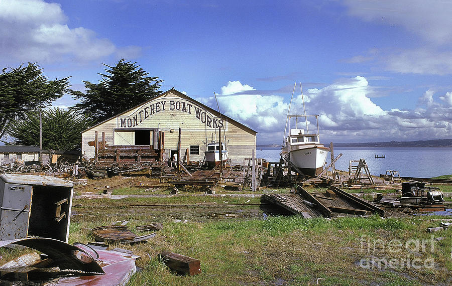 Frank Photograph - Monterey Boat Works March 1972 by Monterey County Historical Society