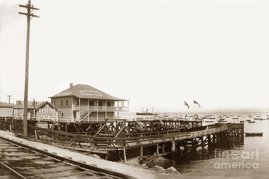Club Photograph - Monterey Boating Club by Monterey County Historical Society