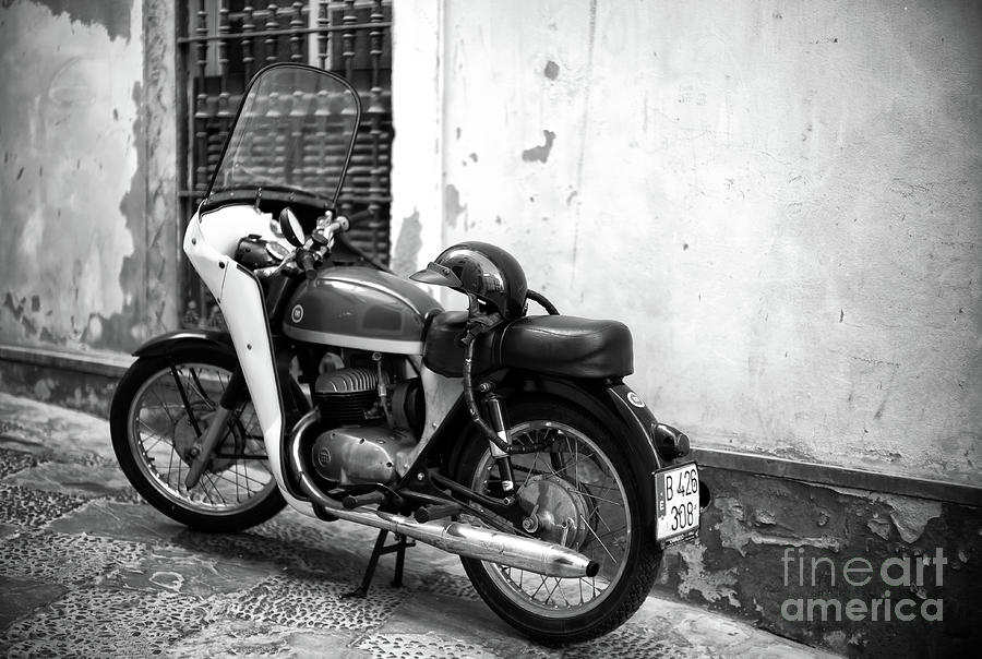 Montesa Motorcycle in Seville Photograph by John Rizzuto