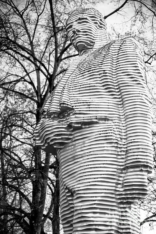 Montgelas Aluminium Statue at Promenadeplatz Munich Photograph by John Rizzuto